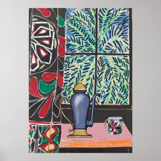 Kaffee unter Fenster nach dem Matisse Poster (Vorne)