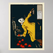 Kaffee unterwegs Vintages Espressozeichen Poster (Vorne)