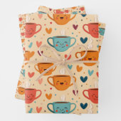Kaffee Valentine Heartfelt Sips Geschenkpapier Set (Beispiel)