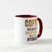Kaffee verbessert meine sarkastische Tasse (VorderseiteRechts)