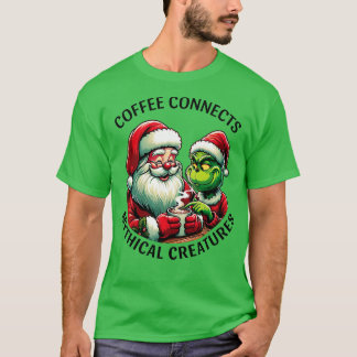 Kaffee verbindet mythische Wesen T-Shirt