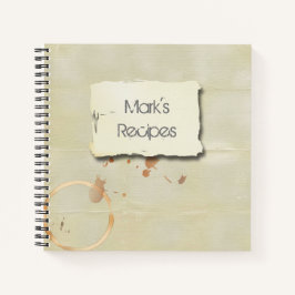 Kaffee verklebte Kraft Papier Maskuline Notizblock