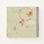 Kaffee verklebte Kraft Papier Maskuline Notizblock (Rückseite)