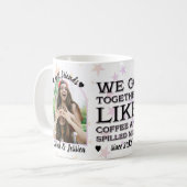 Kaffee & verschüttetes Milchfreundliches Foto Kaffeetasse (Vorderseite Links)