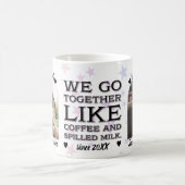 Kaffee & verschüttetes Milchfreundliches Foto Kaffeetasse (Mittel)