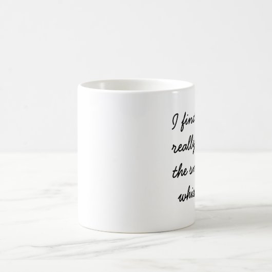 Kaffee versteckt den Geruch des Whiskys Kaffeetasse (Mittel)