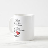 Kaffee versteht den lustigen Mug Kaffeetasse (Vorderseite Links)