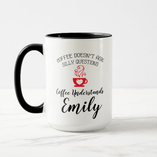 Kaffee versteht Emily Tasse (Links)