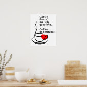 Kaffee versteht lustiges Poster (Küche)