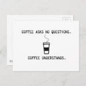 Kaffee versteht postkarte (Vorne/Hinten)