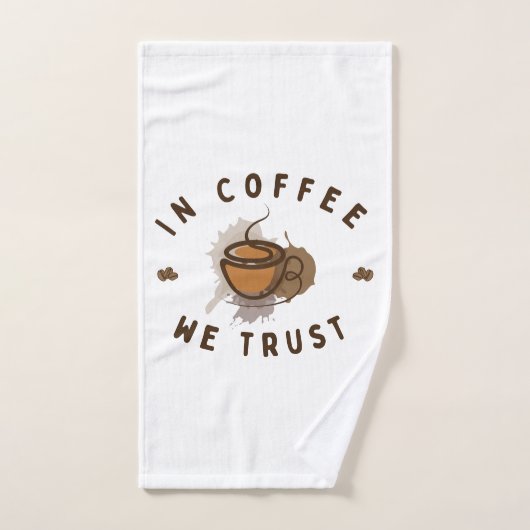 Kaffee vertrauen wir lustig handtuch (Handtuch)
