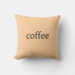 Kaffee Vibes Cream Throw Kissen
