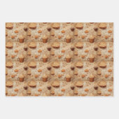 Kaffee Vintag Rustikales Set Nr. 1 Geschenkpapier Set (Vorderseite 3)