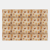 Kaffee Vintag Rustikales Set Nr. 1 Geschenkpapier Set (Vorderseite 2)