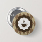 Kaffee Vintage Button (Vorne & Hinten)