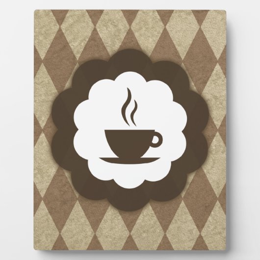 Kaffee Vintage Fotoplatte (Vorderseite)