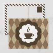 Kaffee Vintage Postkarte (Vorne/Hinten)