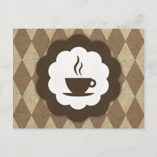 Kaffee Vintage Postkarte