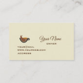 Kaffee Visitenkarte (Rückseite)