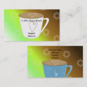 Kaffee Visitenkarte (Vorne/Hinten)
