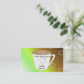 Kaffee Visitenkarte (Stehend Vorderseite)