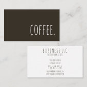 Kaffee Visitenkarte (Vorne/Hinten)