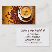 Kaffee Visitenkarte (Vorne/Hinten)
