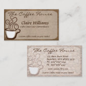 Kaffee-Visitenkarte Visitenkarte (Vorne/Hinten)