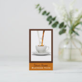 Kaffee-Visitenkarten Visitenkarte (Stehend Vorderseite)