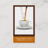 Kaffee-Visitenkarten Visitenkarte (Rückseite)