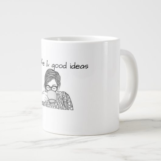 kaffee von Ideen Jumbo-Tasse (Vorderseite Rechts)