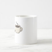 Kaffee vor dem Gespräch Lustiger Kaffee-Spruch Kaffeetasse (Mittel)