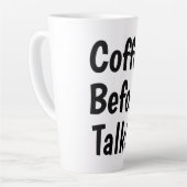 Kaffee vor dem Reden Milchtasse (Linke Ecke)