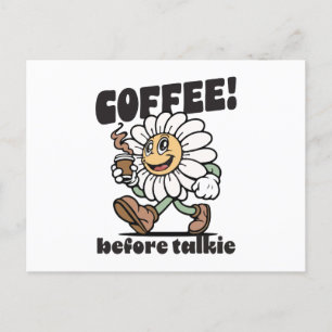 Kaffee vor Gespräch Feiertagspostkarte