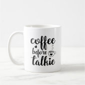 Kaffee vor Gespräch Kaffeetasse (Links)