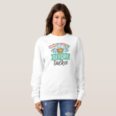 Kaffee vor Gespräch Sweatshirt (Vorne ganz)