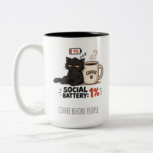 KAFFEE VOR MENSCHEN TASSE (Links)