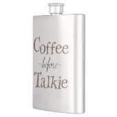 Kaffee vor Talkie Flachmann (Links)