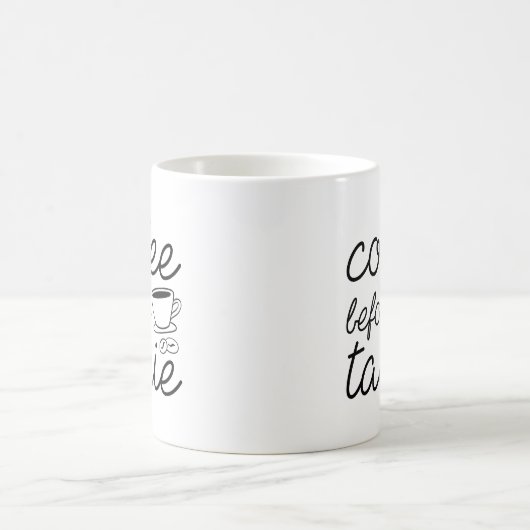 Kaffee vor Talkie Kaffeetasse (Mittel)