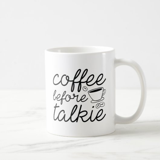 Kaffee vor Talkie Kaffeetasse (Rechts)