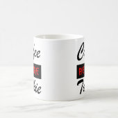 Kaffee vor Talkie-lustiger Tasse (Mittel)