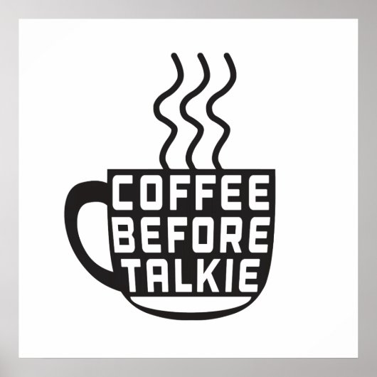 Kaffee vor Talkie Poster (Vorne)
