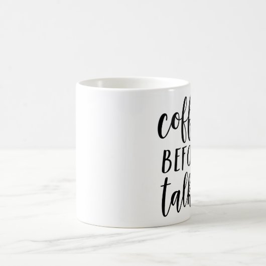 Kaffee vor Talkie-Tasse Kaffeetasse (Mittel)
