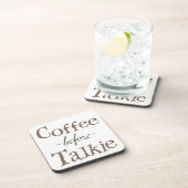 Kaffee vor Talkie Untersetzer (Rechte Seite)