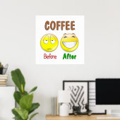 Kaffee vorher poster (Heimbüro)