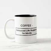 KAFFEE - VORlebenserhaltende Maßnahmen FÜR Zweifarbige Tasse (Links)