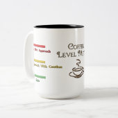 Kaffee-waagerecht ausgerichtete Meter-Kaffee-Tasse Zweifarbige Tasse (Vorderseite Links)