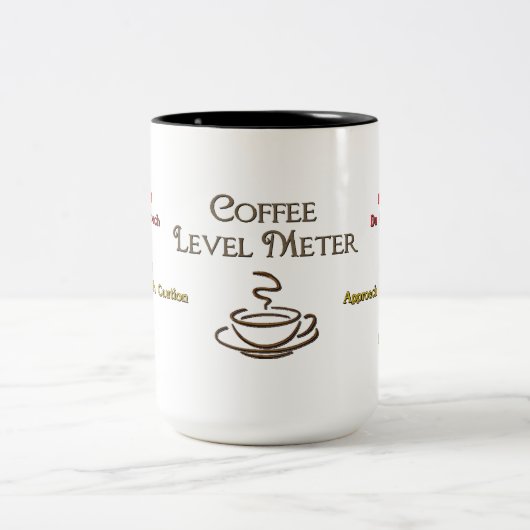 Kaffee-waagerecht ausgerichtete Meter-Kaffee-Tasse Zweifarbige Tasse (Mittel)