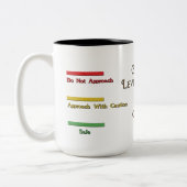 Kaffee-waagerecht ausgerichtete Meter-Kaffee-Tasse Zweifarbige Tasse (Links)