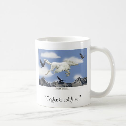 KAFFEE WÄHLT! Pegasus Art Tasse (Rechts)